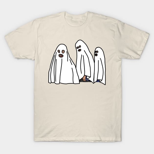 Boo Sheet Halloween Distracted Boyfriend Meme Ghosts T-Shirt by ellenhenryart